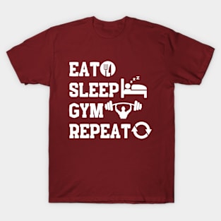 Eat Sleep Gym Repeat T-Shirt